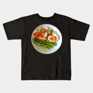 Food Chicken Salad and Asparagus Photo Kids T-Shirt